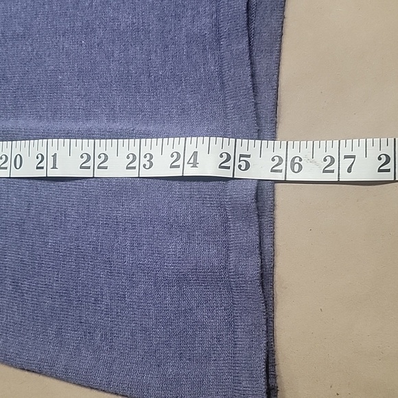 J Jill Blue-Purple Cotton Blend V-Neck Sweater, Size M, EUC - Picture 6 of 9